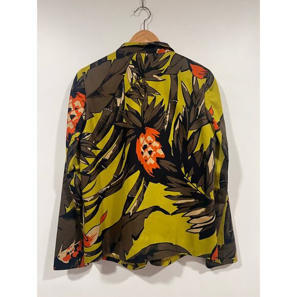 Dana Buchman Colorful Cotton Printed Blazer Size 4 - Picture 4 of 6